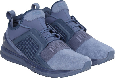 

Puma IGNITE Limitless Brushed Suede Training & Gym Shoes For Men(Multicolor, Blue indigo- silver