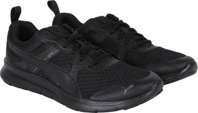 Puma black flex essential running shoes new arrivals