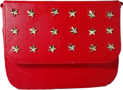 

Moonstar Girls Evening/Party, Formal Red Rexine Sling Bag