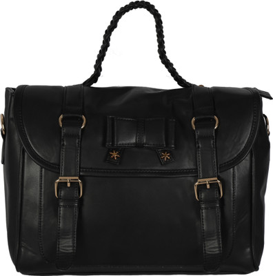 

ENQLOZ Women Casual Black PU Sling Bag