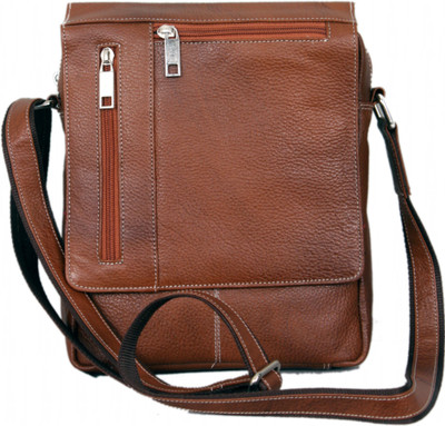 

MARFIT Men Casual, Formal Tan Genuine Leather Sling Bag