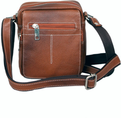 

MARFIT Men Casual, Formal Tan Genuine Leather Sling Bag