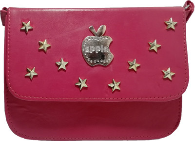 

Moonstar Girls Evening/Party, Casual Pink Rexine Sling Bag
