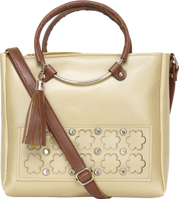

Talat Fashion Girls Casual Beige PU Sling Bag