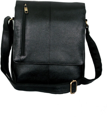 

MARFIT Men Casual, Formal Black Genuine Leather Sling Bag