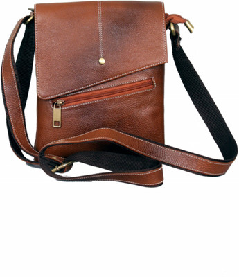 

MARFIT Men Casual, Formal Tan Genuine Leather Sling Bag