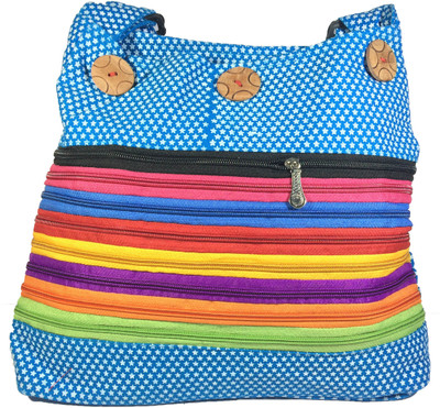 

VeePlay Women Casual Blue Fabric Sling Bag