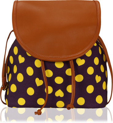 

Kleio Women Casual Brown, Purple Canvas, PU Sling Bag