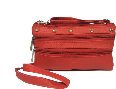 

VeePlay Women Casual, Evening/Party Red PU Sling Bag