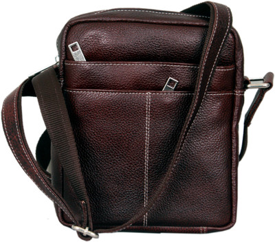 

MARFIT Men Casual, Formal Brown Genuine Leather Sling Bag