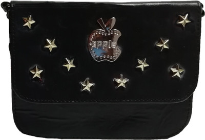 

Moonstar Girls Evening/Party, Casual, Sports Black Rexine Sling Bag