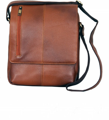 

MARFIT Men Casual, Formal Tan Genuine Leather Sling Bag