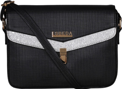 ESBEDA Women Casual Black PU Sling Bag