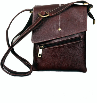 

MARFIT Men Casual, Formal Brown Genuine Leather Sling Bag