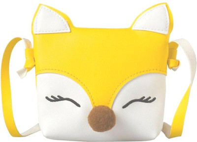 

Be Unique Girls Casual Yellow Polyester Sling Bag
