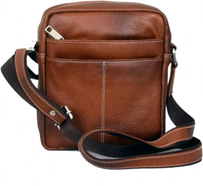 

MARFIT Men Casual, Formal Tan Genuine Leather Sling Bag