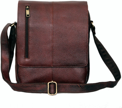 

MARFIT Men Casual, Formal Brown Genuine Leather Sling Bag