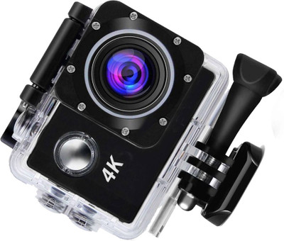 

BIRATTY 4k Camera 4k Action 170 Degree Wide Angle| Full HD 1080P All Accessories Kits Sports and Action Camera(Black, 16)