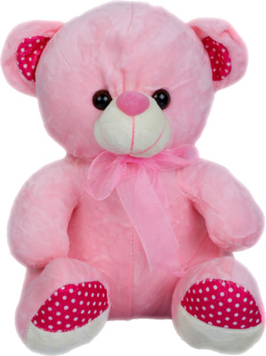 

Playzone Teddy With Bow - 12 inch(Pink)