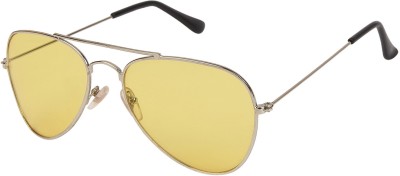 Arzonai Aviator Sunglasses(For Men & Women, Yellow)