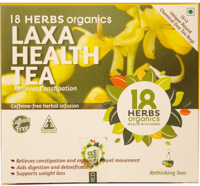 

18 Herbs Laxahealth Tea Senna Herbal Tea Bags(23 g, Box)