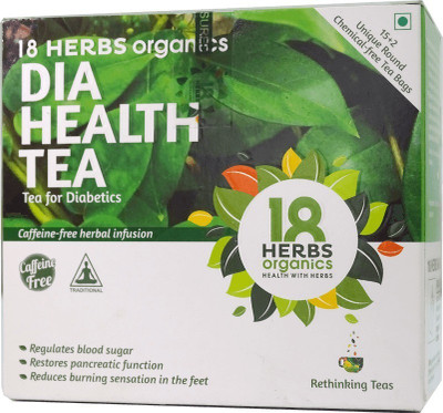 

18 Herbs Dia Health Tea Unflavoured Herbal Tea Bags Drum(23 g)