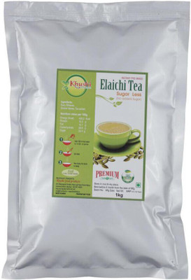 Khushi Food Products Elaichi Tea Sugar Less Cardamom Tea(1000 g, Pouch)