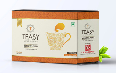 

Teasy Instant Tea Premix - 12 Sachets (4 Masala | 4 Elaichi | 4 Ginger) Spices, Cardamom, Ginger Instant Tea(168 g, Box)