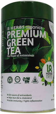 

18 Herbs Premium Green Tea TIN Unflavoured Green Tea Bags Tin(62.5 g)