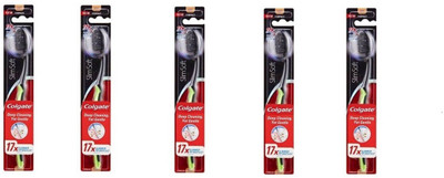 

Colgate 360 Charcoal Slimsoft Deep Cleaning Ultra Soft Toothbrush(Pack of 5)