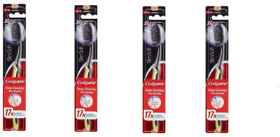 

Colgate 360 Charcoal Slimsoft Deep Cleaning Ultra Soft Toothbrush(Pack of 4)