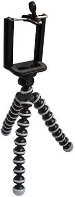 

Cellphonez Flexible Mini Tripod (6 inch Height) for Smartphones with Universal Mobile Attachment. Tripod(Black, Supports Up to 50 g)