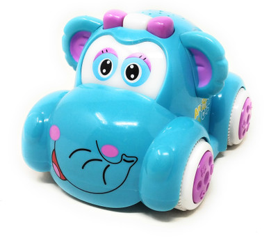 

Akrobo Friction Toy with Light & Music Bullet Train for 2 Year 3 Year Kids Car(Blue)