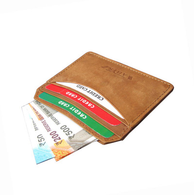 

ABYS Men Tan Genuine Leather Card Holder(6 Card Slots)
