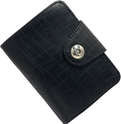 

TnW Men Black Artificial Leather Wallet(8 Card Slots)