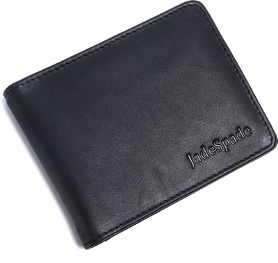 

Jade Spade Men Black Genuine Leather Money Clip(5 Card Slots)