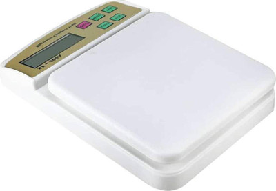 

Rorian Electronic Digital Kitchen Weight Machine Capacity 10Kg Multipurpose Sf400a Weighing Scale(White)