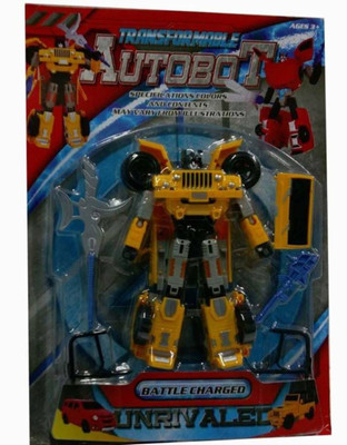 

Vnex Battle Charged Transformable Autobot Transforming Toy(Multicolor)(Yellow)
