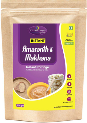 

TOTS AND MOMS Instant Amaranth & Makhana Cereal(200 g, 6)