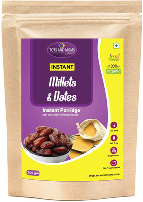 

TOTS AND MOMS Instant Millets & Dates Cereal(200 g, 8)