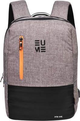 

EUME Iris 23 Ltr Laptop Backpack for 35 cm Laptop And Nylon Water Resistance Backpack With USB Charging Port - (Bufftan Brown) 23 L Backpack(Brown)