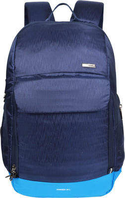 

EUME Annex 24 Ltr Laptop Backpack for 35 cm Laptop and Nylon Water Resistance Backpack With USB Charging Port (Navy Blue) 24 L Laptop Backpack(Blue)