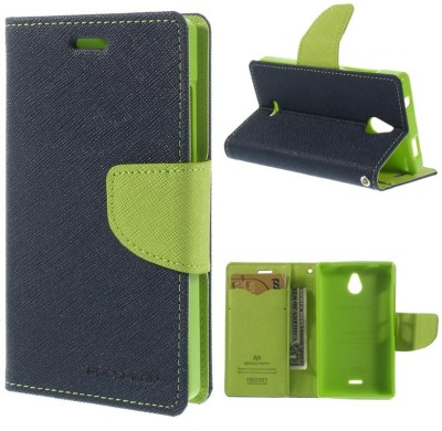 Stylecover Flip Cover for Samsung galaxy j7 green Cover MERCURY Fancy Leather Wallet Flip Stand Case(Green)