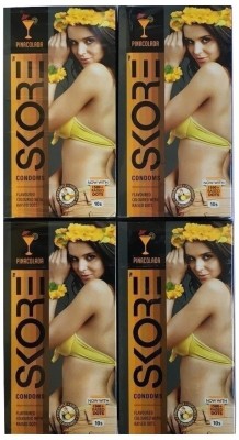 

Skore BANANA PACK OF 4 Condom(Set of 4, 40S)