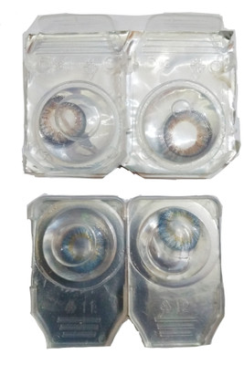 

drr teleservices Eye contact Lanse Monthly Contact Lens(0, Grey, Sea blue, Pack of 4)