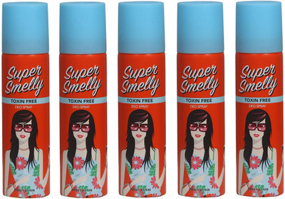 

Super Smelly Sweet As Sin 100% Toxin Free Deodorant Spray - For Women(750 ml, Pack of 5)