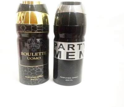

ARQUS PARTY MEN AND ROULETTE UOMO Perfume Body Spray - For Men & Women(400 ml, Pack of 2)