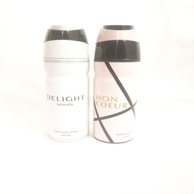 

ARQUS MON COEUR AND DELIGHT WOODY Perfume Body Spray - For Men & Women(400 ml, Pack of 2)