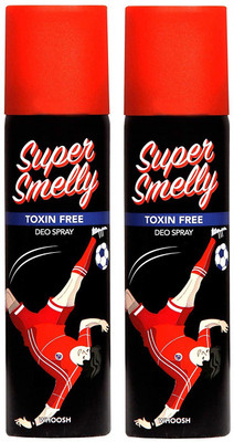 

Super Smelly Whoosh 100% Toxin Free Deodorant Spray - For Men(300 ml, Pack of 2)