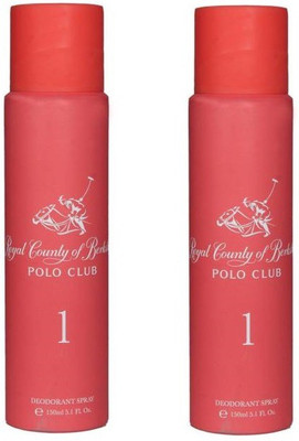 

Royal County of Berkshire Polo Club 2 No.1 Deodorant Spray - For Women(150 ml, Pack of 2)